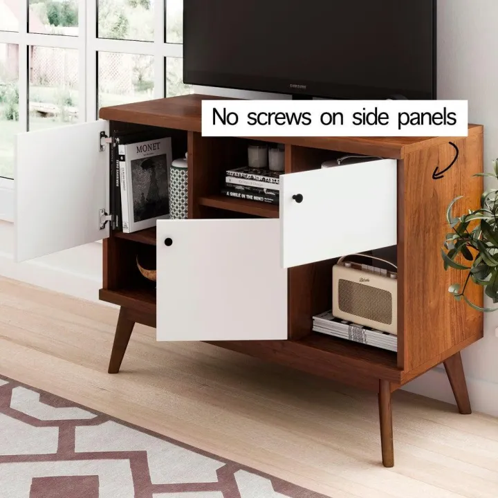 TVUNIT118%20-%20Oak%20Wood%20Antique%20TV%20Console%20Brown%20Polish%20Finish%20Entertainment%20Unit%20Beige%20&%20Walnut%20Modern%20Living%20Room%20TV%20Bedroom%20Furniture%20Desk%20-%20Image%206
