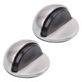 Punching Sticker Hidden Door Holder Catch Floor Mounted Nail-free Door Stop Door Hardware Zinc Alloy Rubber Door Stopper Non. 