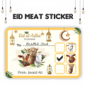 Bakra Eid Stickers Eid-ul-Adha Mubarak Stickers Printed Stickers in 3 x 2 Inches for Meat Distribution. 