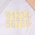 0-9 Car License Plate Reflective Number Label Stickers Waterproof Invisible Number Stickers Highly Reflective Vinyl Sticker. 
