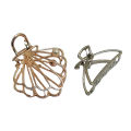 Claw Flower Clip Metal Hair Clip Catcher in 2 inches Width aprox 2Pcs by 7elevenLahore. 