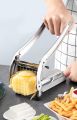 French Fry Cutter, Professional Potato Cutter Stainless Steel, Potato Slicer French Fries, Press French Fries Cutter for Potato. 