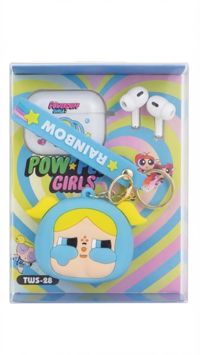 TWS%20Wireless%20Bluetooth%20Earbuds%20with%20Cartoon%20Silicone%20Protective%20Case,%20Keychain%20Strap%20&%20Rich%20Bass%20Sound%20-%20Image%203