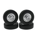 4Pcs Tire Tyre for D12 Mini 1/16 RC Drift Truck. 