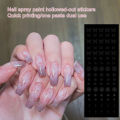 Manicure Sticker Matched Freely Long Nail Art Template Decals. 