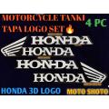 Honda Tanki Tapa Logo 3D Monogram Bike (Complete Set) CD-70 & CG-125. 