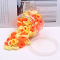 Girl's Colorful Elastic Hair Ties – Soft Spandex Ponytail Holders (Pack of 100 pieces) | Tangle-Free Hair Accessories. 