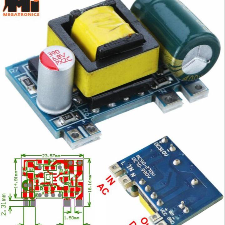 AC220 to DC 5V 700mA 3.5W SMPS PCB power supply isolated Module