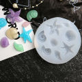 Seashell Starfish Mold Environmentally Friendly 4/8 Cavities Ocean Series DIY Conch Mould. 