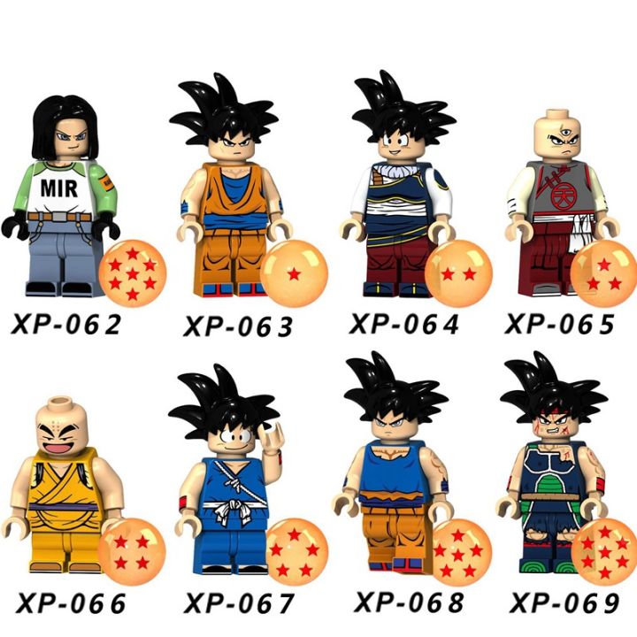 Son Goku Dragon Ball Minifigures Anime Series Vegeta Broli Building Blocks Toys for ldren Colour:XP052