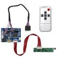 HDMI+AV LCD Controller Board for 15.6Inch B156XW02 LP156WH2 1366X768 with Remote Control 40Pin Signal Keyboard Cable. 