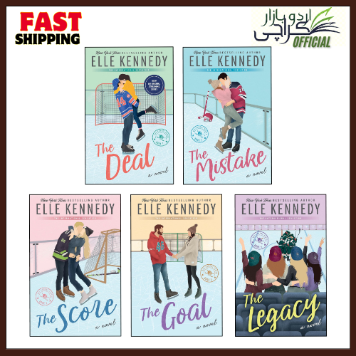 Elle Kennedy Off-Campus Series Collection 5 Books Set by Elle Kennedy | The Deal, The Mistake, The Score, The Goal & The Legacy | Complete Hockey Romance Book Series Box Set