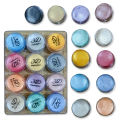12 Color Set - Trendy Creamy 3D Eyeshadow 12 Colour Eyeshade Jar Palette Cosmetic Pressed Shimmer Shiny Eye Shadow Pallete Highlighter Makeup Kit For Girls Women Ladies. 