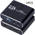 4K 1080P HDMI Video Capture Card USB 2.0 Recorder Box Device for Live Streaming Video Recording. 