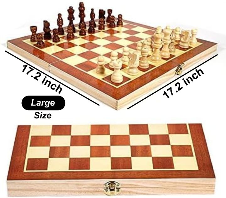 High Quality Folding Hand Crafted Wooden Chess Board Exclusively Foldable Wooden Chess set/Chess Game