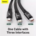 Baseus 3 in 1 Retractable USB Cable. 