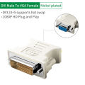 DVI TO VGA CONNECTOR (DVI Male to VGA Female) DVI-D to VGA Cable 24+5 29 Pin DVI Male to VGA Female Video Converter for PC Display. 