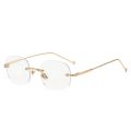 【ALLGOOD】Uni Fashion  Anti Blue Light Glasses Clear Glasses Computer Glasses WYB Style Rimless Eyeglasses Plain Eyewear Face Decor. 