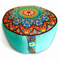 Relaxsit Bean Bag Stool – Traditional Round Footstool – Versatile Ottoman-style Footrest and Table Top – Dim. 45x45xH30cm Ottoman stool for bedroom. 