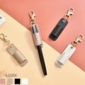 Creative PU Leather Lanyard Pen Holder with Keychain Pen Case Necklace Style Pen Pouch Durable Wear-resistant Keychain Pendant. 