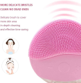 Silicone Electric Face Cleansing Brush  Mini Waterproof Facial Cleansing Tool Massage Soft Deep Powered Face Pore Cleanser Brush. 