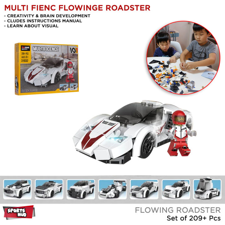 Decool Flowing Roadster Building Blocks For Kids Technique Bricks