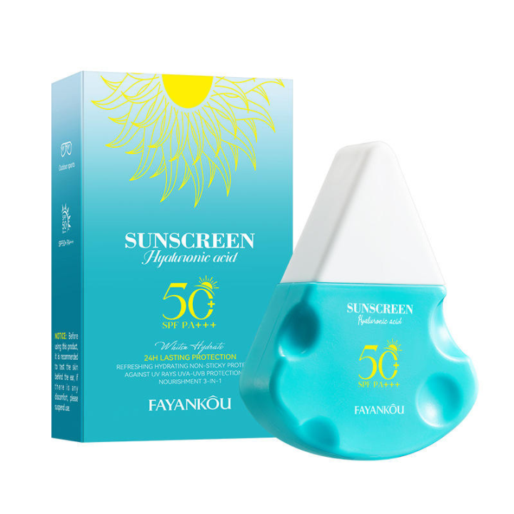 Fayankou Sunscreen SPF 50+++ with Hyaluronic Acid – 24H Hydration & UV Protection – Non-Greasy, Lightweight Moisturizing & Isolation Body Sun Screen Cream 30g FYK18953
