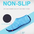 【Footprint】 Unisex Water Shoes Beach Swimming Aqua Shoes Men Women Sports Water Diving Underwater Socks Breathable Seaside Socks. 
