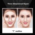 Double Colors Face Makeup Powder Pressed Powder Contour Bronzer Highlight Palette Set Grooming Pressed Powder,3D face concealer. 