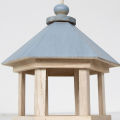 Wooden Hanging Bird Feeder Peanut Food Container Garden Outdoor Feeding Tool. 