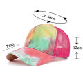 Unisex Tie Dye Adjustable Snapback Outdoor Sport Hat Cotton Hip Hop Baseball Cap. 