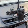 Car Holder Walkie Talkie Bracket Accessories 2in1 in Car Hand PTT Microphone Speaker Mount for Two Way Radio Mount Car Stand. 