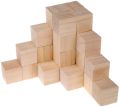 UK Bird Toys Wooden blockes for Arts and Crafts – DIY - 2 Inch Unfinished Natural Wood Blocks – 25 Pieces. 