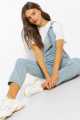 Denim Dungaree Romper jumpsuit for Girls and Women. 