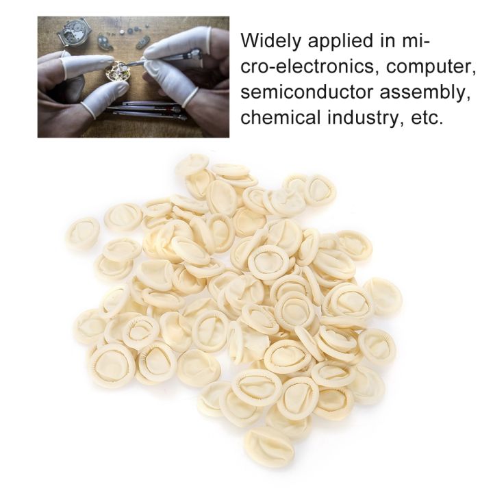 100Pcs%20Emulsion%20Finger%20Cots%20Latex%20Fingertips%20Gloves%20Electronics%20Repair%20Tool%20-%20Image%205