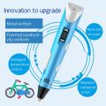 KIDS NEW 3D Pen, 3D Printing Pen, Electric 3D Drawing Printing Pen with LCD Screen + PLA ABS Filament Refills 3 Colors 9m, 3D Doodler Pen Creative Toy, DIY Arts Crafts Gift for Kids & Adult. 