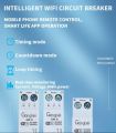 WIFI Smart Circuit Breaker With Metering 63A Wireless Remote Control Switch by APP Voltage Kwh Meter Time Relay Loop Timing Wifi Circuit Breaker Smart Breaker Wifi Breaker. 
