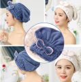 Hair Drying Wrap Towel | Super Absorbent Hair Drying Bath Towel Cap | Women Hair Cap Microfibers | Hair Drying Cap Towel | Quick Dry Bath Hair Drying Towel Head Wrap Hat | Microfiber Soft Dry Hair Wrap for Fast & Gentle Drying. 