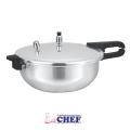 CHEF Pressure Cooker Karahi Aluminium 2 In 1 [3 Liter]. 