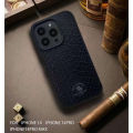 Santa Barbara Polo & Racquet Club ® Elegant Knights Series Genuine Leather Back Case Cover for Apple iPhone 14 Pro Max. 