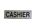 CASHIER Name Plate (7 x 2 inch) Imported Name Plate - Self-Adhesive Aluminum Sign Plate. 