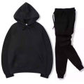 Plain Black Hoodie And Trouser Pack Of 2 New Winter Arrival Export Hoodies For Men. 