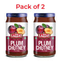 Lazzat Plum Chutney 430gm (Pack of 2). 