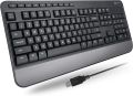 X9 Performance Multimedia USB Wired Keyboard - Comfortable Typing - Ergonomic Full Size Keyboard with Wrist Rest and 114 Keys - For Windows PC & Chrome OS External Computer Keyboard for Laptop and Office PC. 