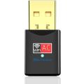 Blueshadow USB WiFi Adapter - Dual Band 2.4G/5G Mini Wi-fi ac Wireless Network Card Dongle with High Gain Antenna for Desktop Laptop PC Support Windows XP Vista/7/8/8.1/10 (USB WiFi 600Mbps). 