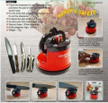 Knife Sharpener with Smart Suction Pad Base 3 Stage1 Stage Manual Kitchen Knife Sharpening Tool For All Knives  Knife Sharpener with Non-Slip Suction Cup, Professional Two Stage Tungsten Carbide Kitchen Knife Sharpener Tool. 