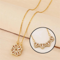 Hunts Best - Love Folded Four-Leaf Clover Magic Heart Shaped Necklace 4 Crystal Love Pendant For Girls and Women - 4 Crystal Heart Pendant Stainless Steel Necklace Chain - Magnetic Creative 4 Heart Leaf Necklace for Lovers, Couple, Family,  Birthday,. Eid. 