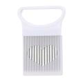 Multi-purpose Onion Cutter Stainless Steel Plastic Vegetable Slicer Tomato Cutter Metal Meat Needle Kitchen Accessories Gadgets-White. 