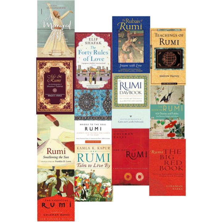 Rumi collection of 13 books set