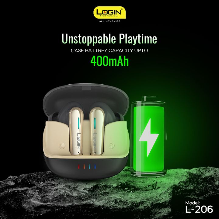 "LOGIN%20L-206%20Wireless%20Earbuds:%20Bluetooth%205.3,%20Gaming%20AirPods%20with%20ENC,%20Super%20Bass,%206%20Hrs%20Playback,%20200%20Hrs%20Standby,%20Fast%20Charging,%20400mAh%20Case,%2015m%20Range%20%E2%80%93%20Perfect%20for%20Music,%20Gaming,%20&%20Calls!"%20-%20Image%207